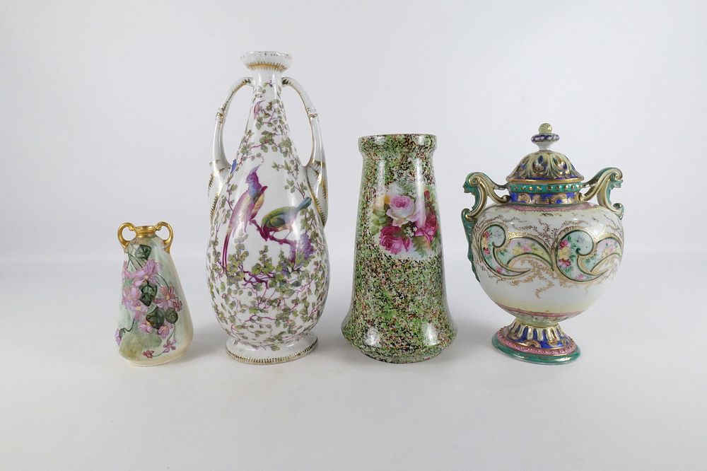 Lot 265: Group Lot of Antique Porcelain Vases and Urns