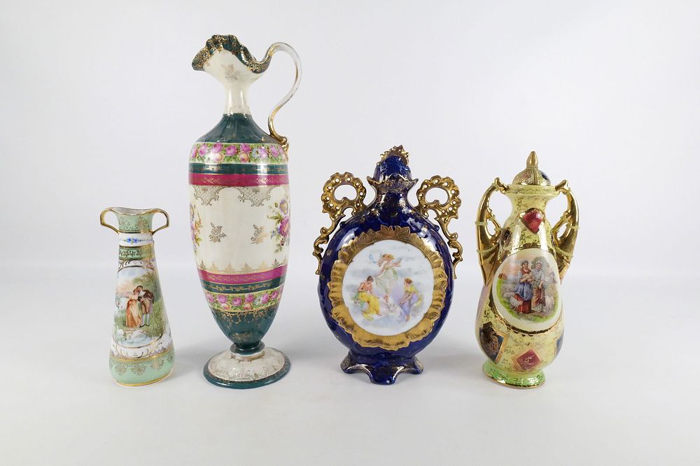 Lot 266: Group Lot of Decorative Vases and Urns