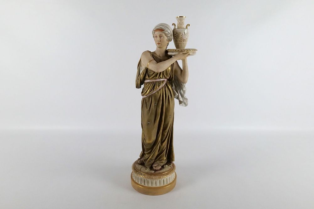 Lot 275: Oversized Royal Dux Porcelain Figurine