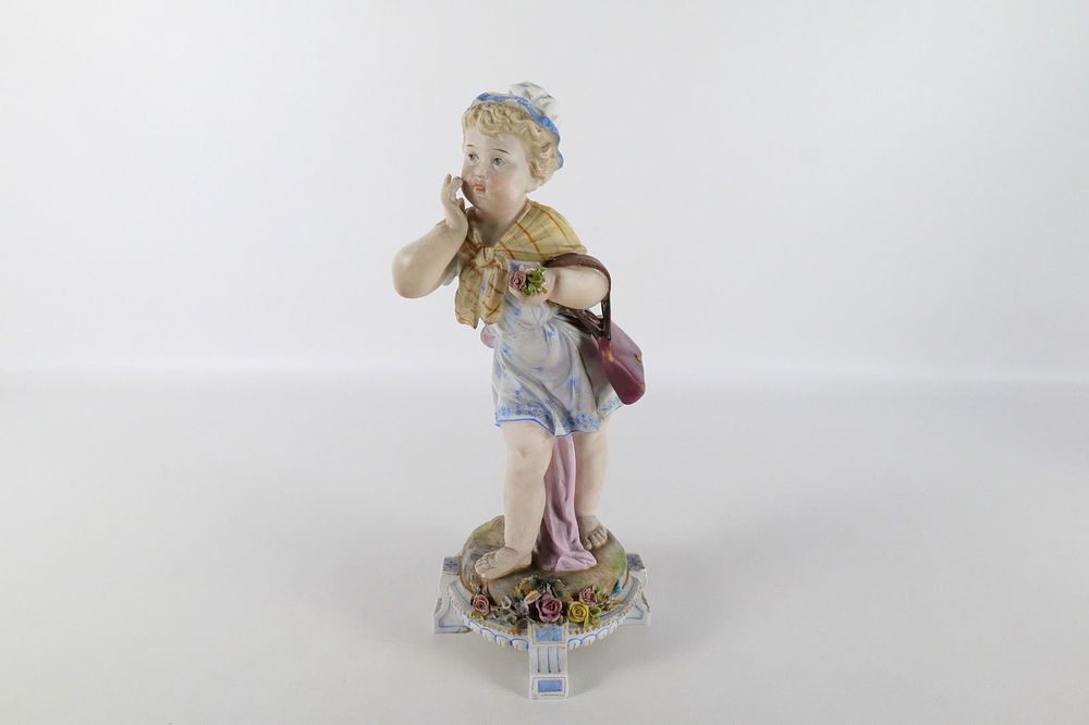 Lot 280: Vintage Bisque Figurine