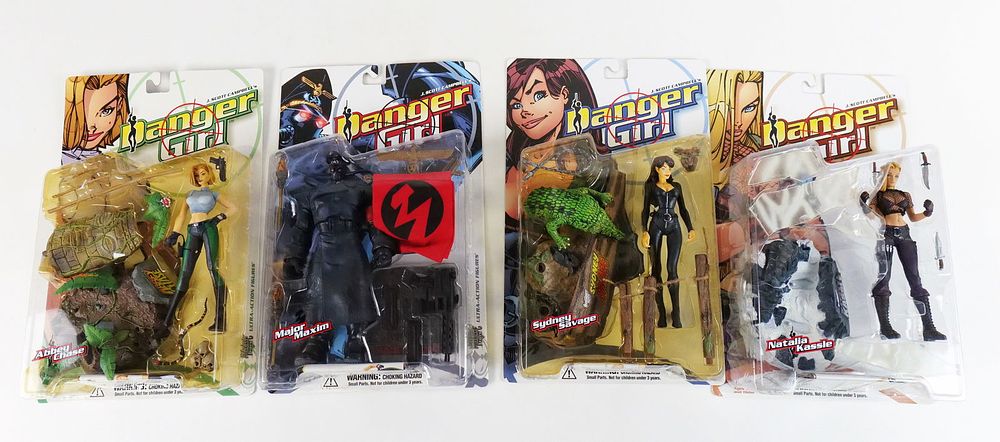 Lot 212: Lot of 4 Danger Girl Action Figures