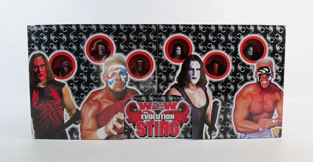 Lot 233: WCW Evolution of Sting Action Figure Box Set