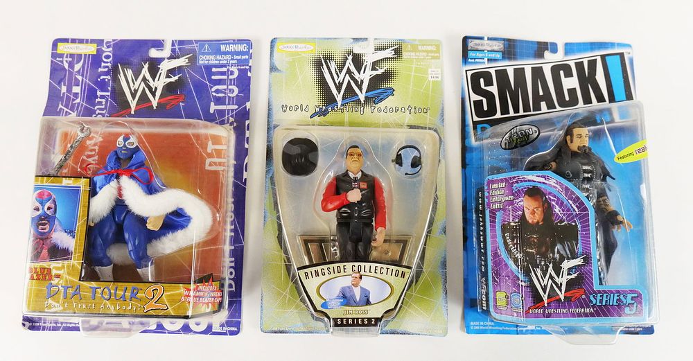 Lot 245: Lot of 3 Wrestling Action Figures