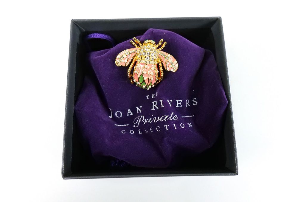 Lot 166: Joan Rivers Lily of the Valley Bee Brooch