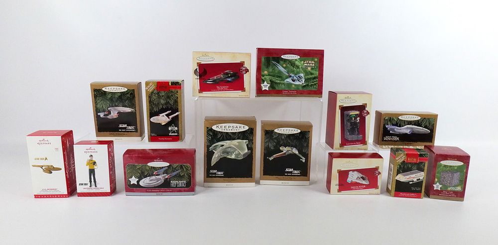 Lot 231: Lot of 14 Hallmark Star Trek Ornaments