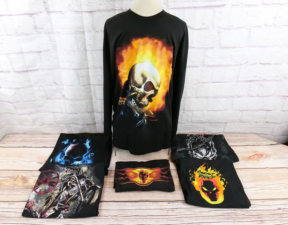 Lot 333: Lot of 6 Marvel Ghost Rider Shirts
