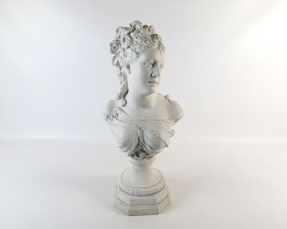 Lot 164: Concrete Bust of a Woman
