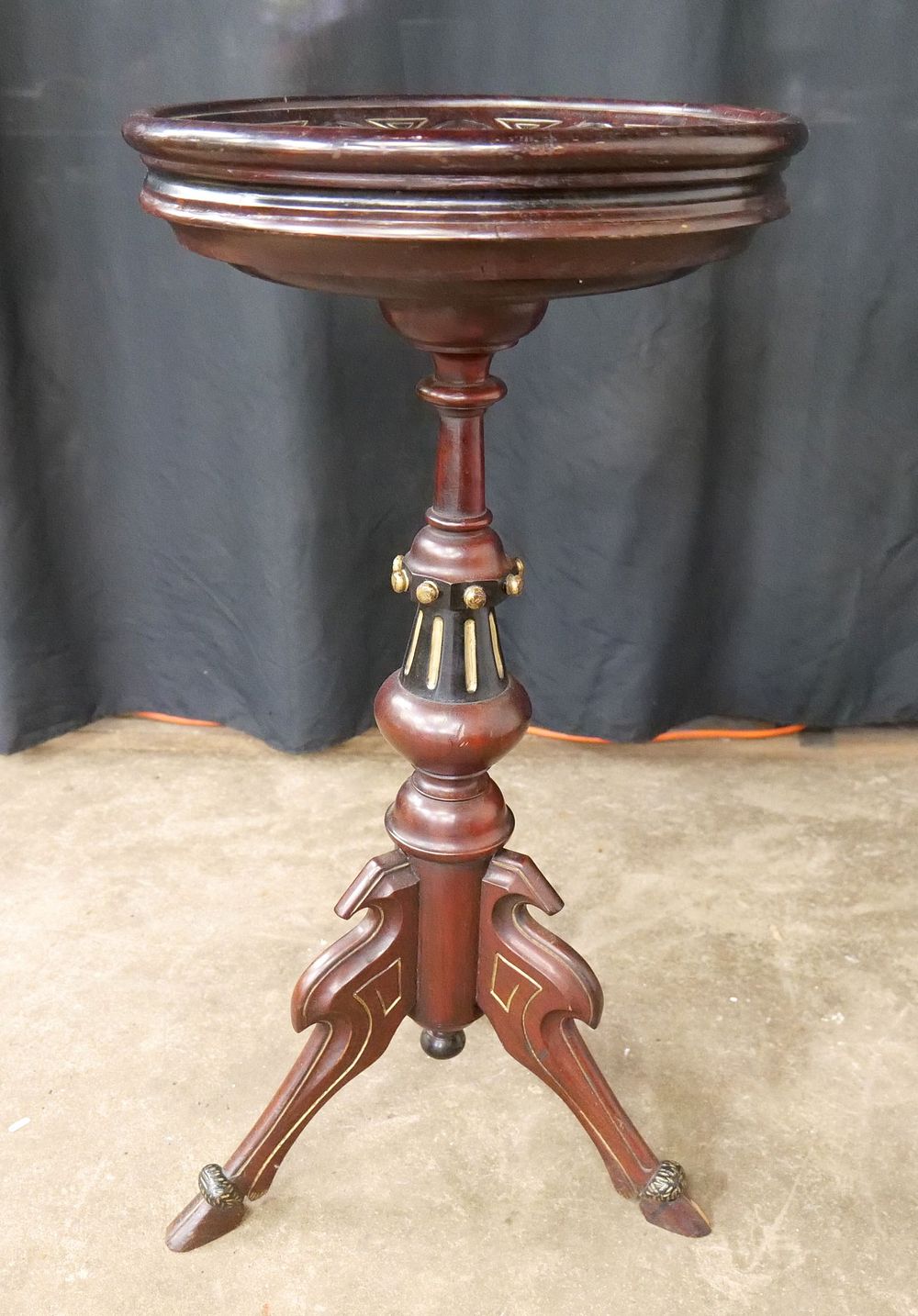 Lot 276: East Lake Victorian Style Marble Top Plant Stand