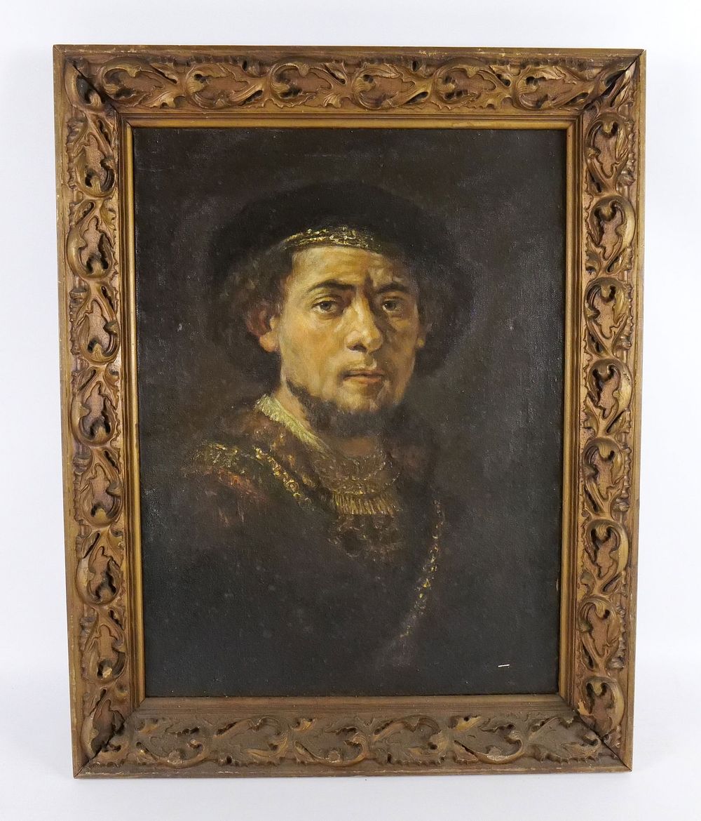 Lot 311: Oil on Canvas - Portrait of Man