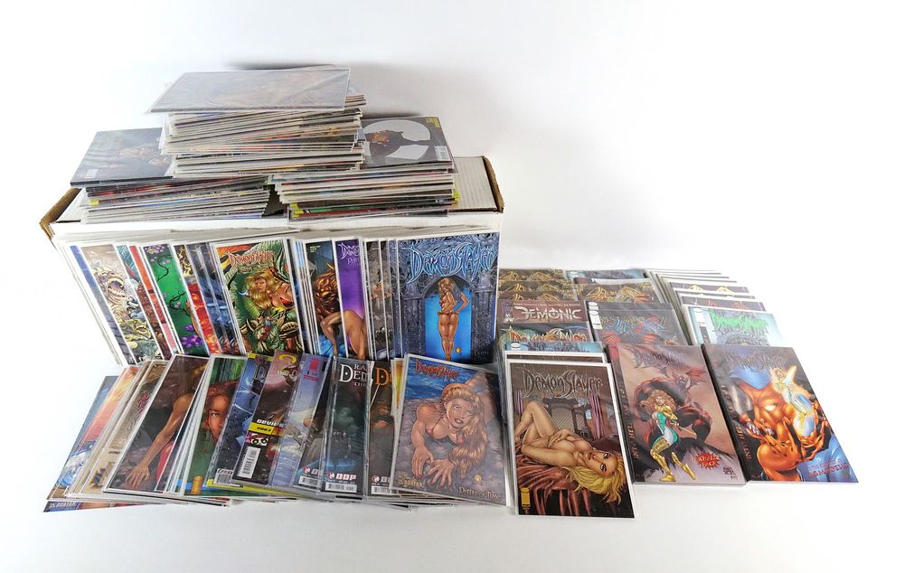 Lot 154: Long Box of Demon Related Comics