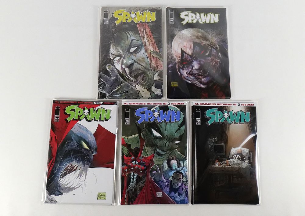 Lot 219: Run of Spawn Comics - Issues #245-249