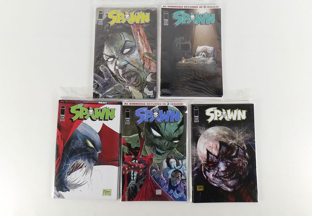 Lot 220: Run of Spawn Comics - Issues #245-249