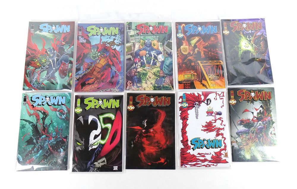 Lot 221: Run of Spawn Comics #250-254