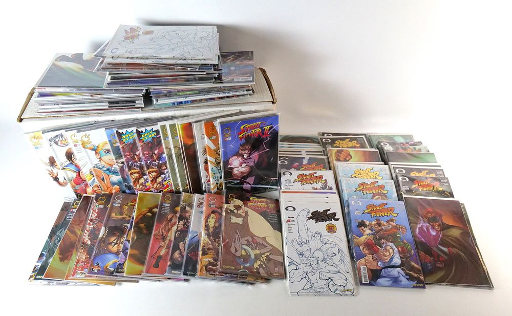 Lot 224: Long Box of Street Fighter Comics