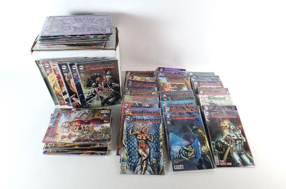 Lot 227: Short Box of Grimm Fairy Tales Wonderland Comics