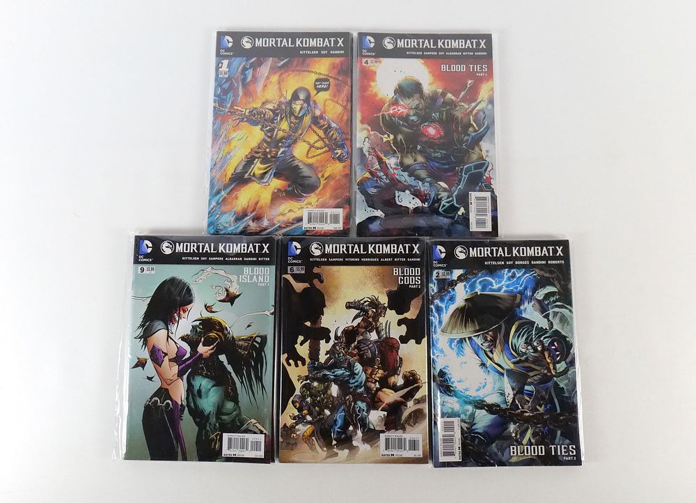 Lot 262: Lot of DC Mortal Kombat X Comics