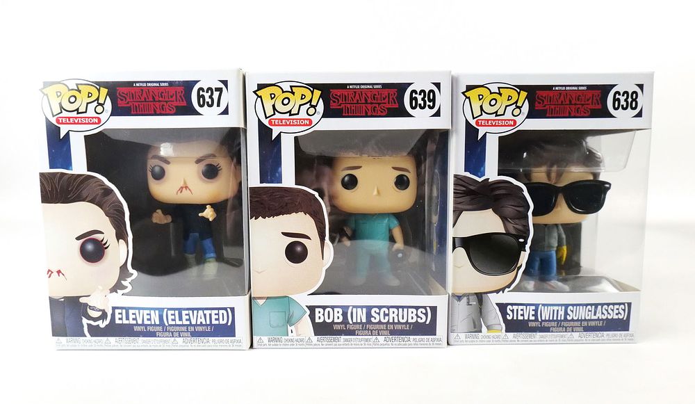 Lot 201: Lot of 3 Funko Stranger Things Pops