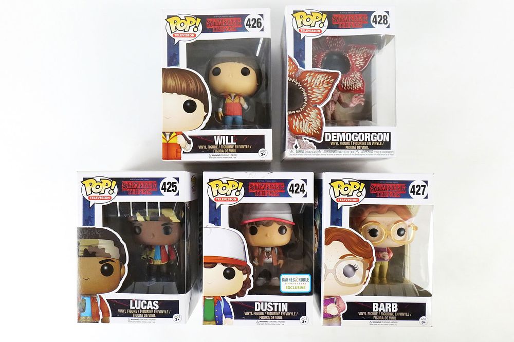 Lot 208: Lot of 5 Funko Stranger Things Pops