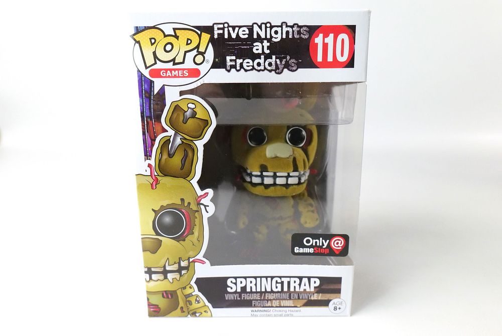 Lot 281: Funko Pop! FNAF - Springtrap #110 - Flocked
