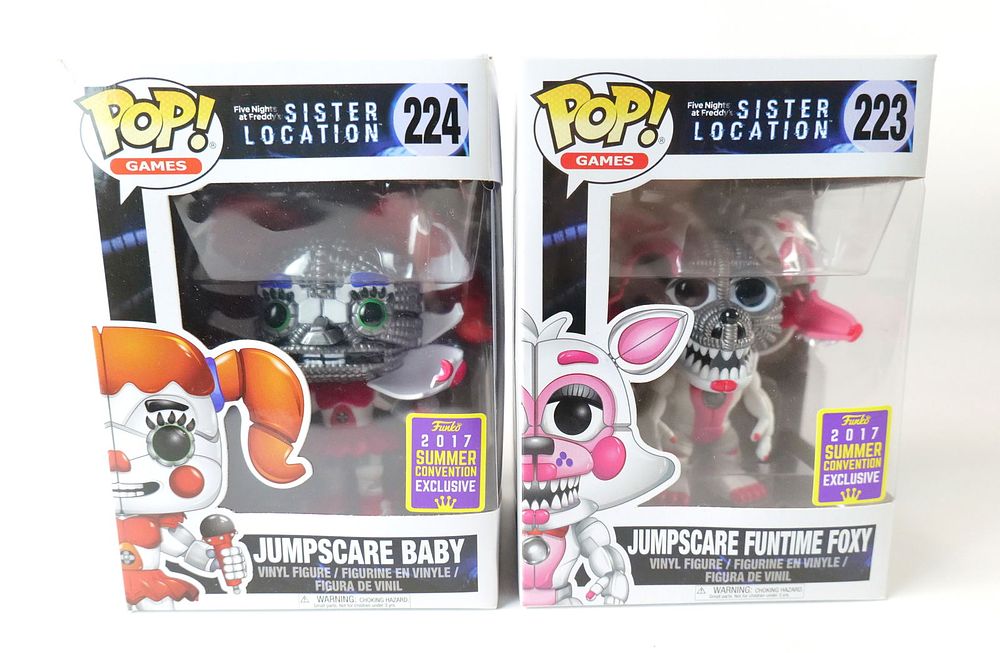 Lot 293: Lot of 2 Funko Five Nights at Freddy's Sister Location Pops