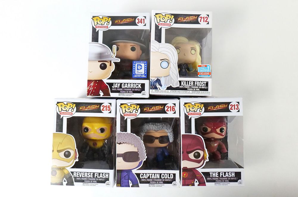 Lot 329: Lot of 5 Funko Television The Flash Pops