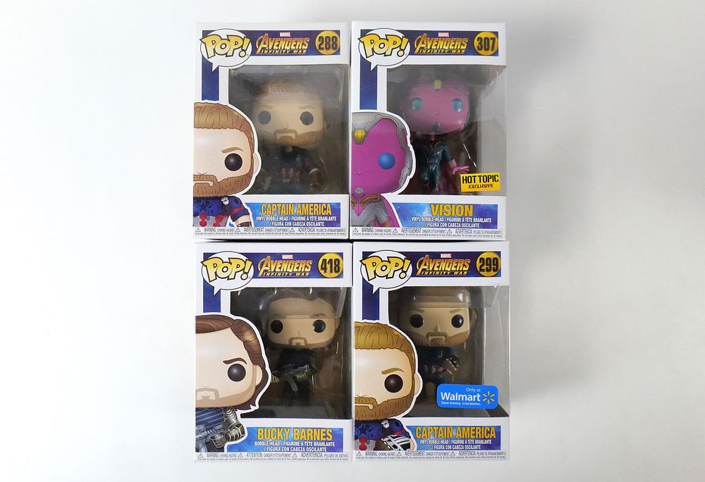Lot 342: Lot of 4 Funko Marvel Avengers Infinity War Pops