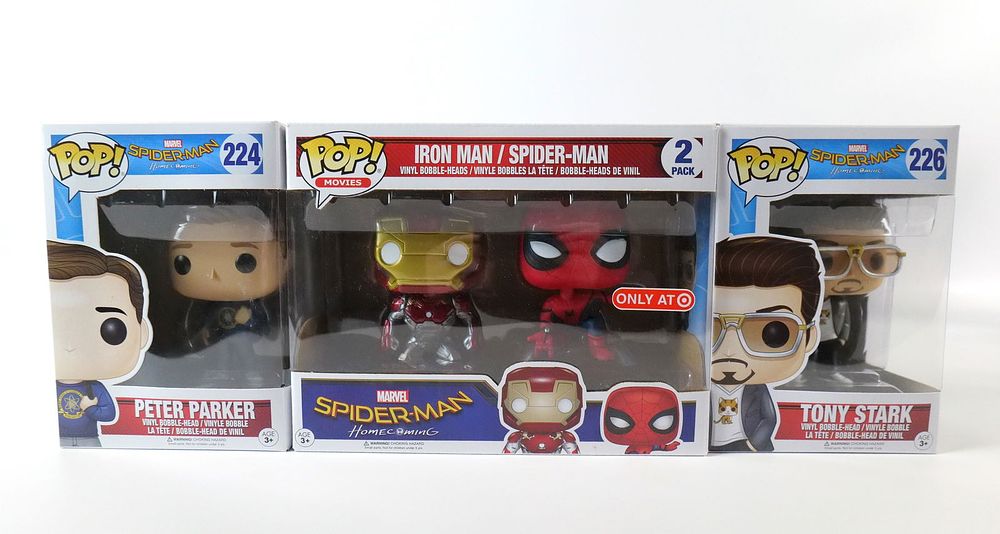 Lot 356: Lot of 3 Funko Spider-Man Homecoming Pops