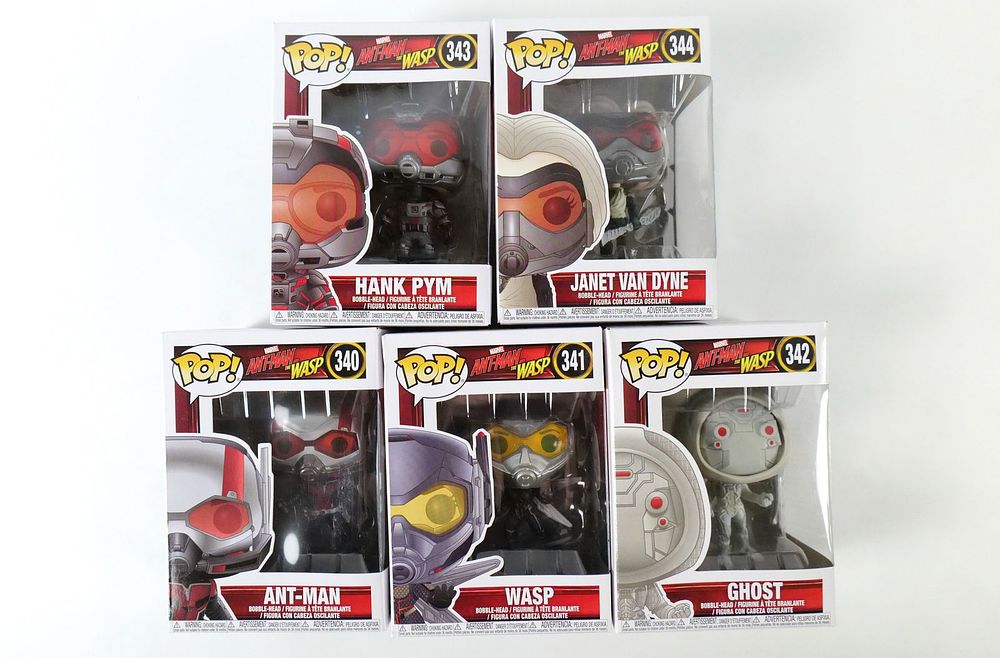 Lot 374: Lot of 5 Funko Marvel Ant-Man and The Wasp Pops