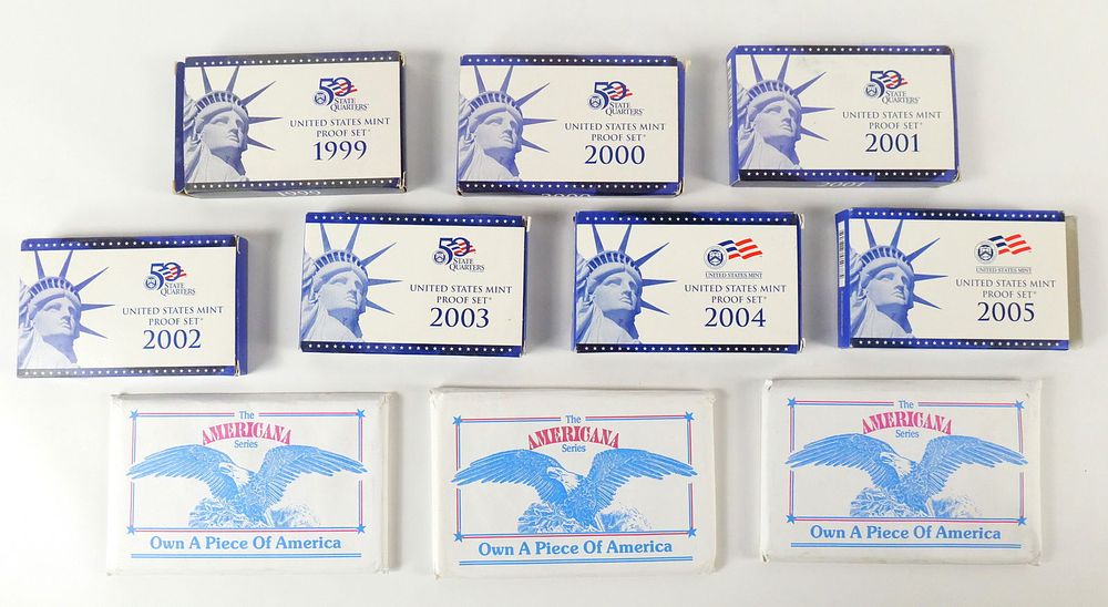 Lot 193: Grouping of US Mint and Proof Sets