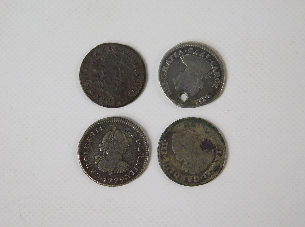Lot 256: 4 Charles III 1/2 Reales