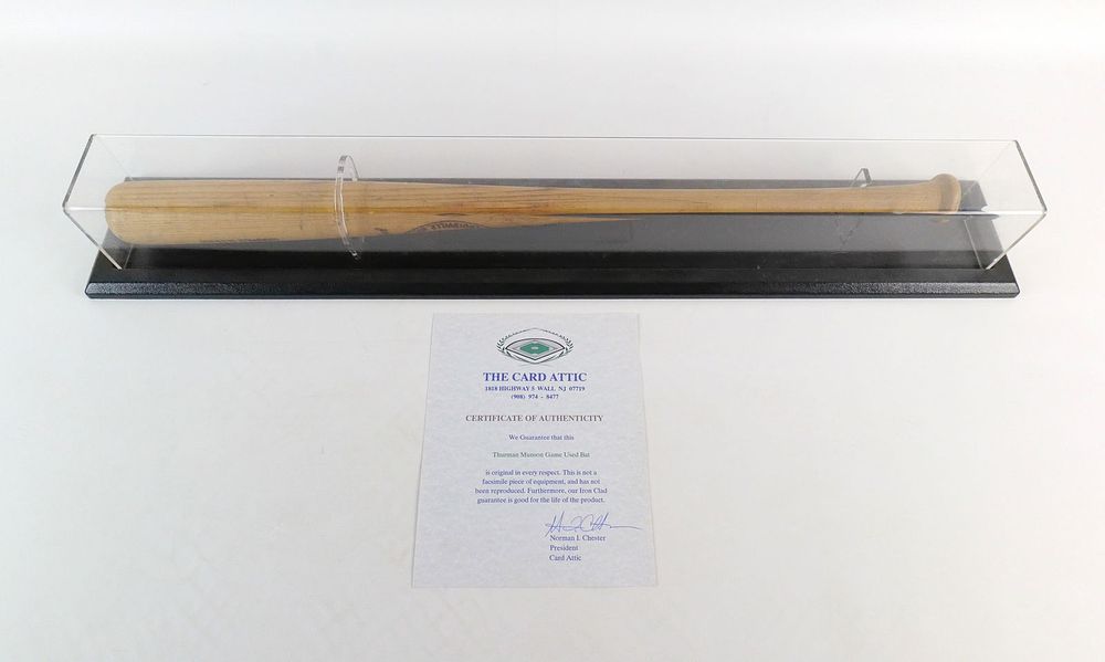 Lot 191: Thurman Munson New York Yankees Game Used Bat