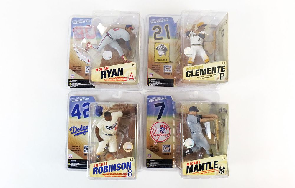 Lot 215: Lot of 4 McFarlane MLB Cooperstown Series 3 Action Figures