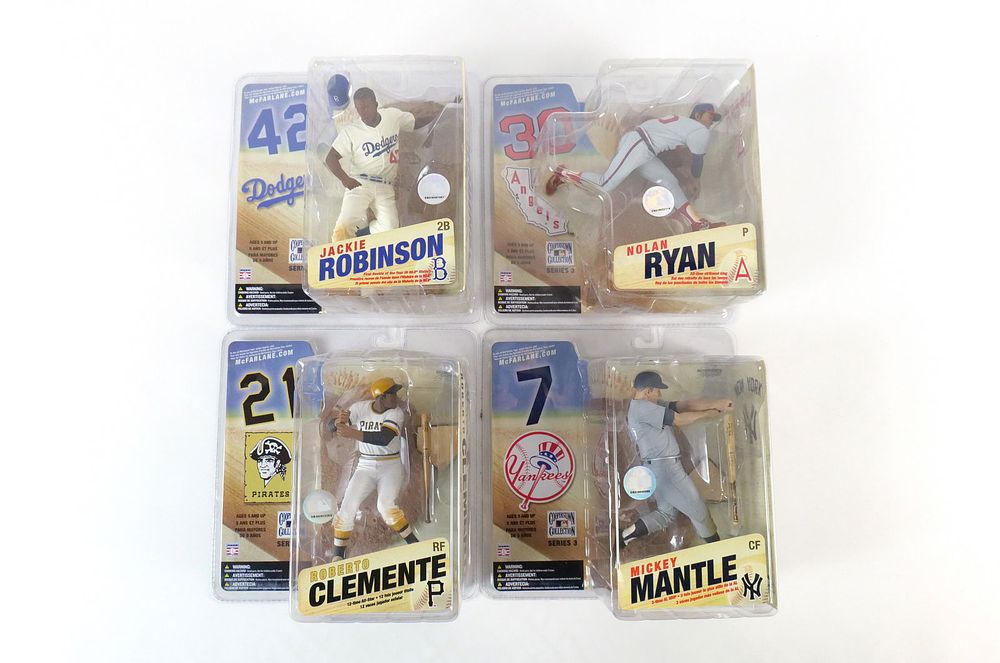 Lot 216: Lot of 4 McFarlane MLB Cooperstown Series 3 Action Figures
