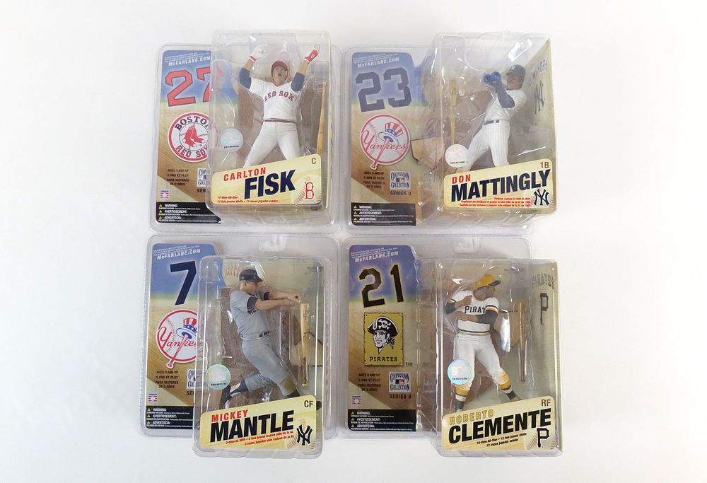 Lot 217: Lot of 4 McFarlane MLB Cooperstown Series 3 Action Figures