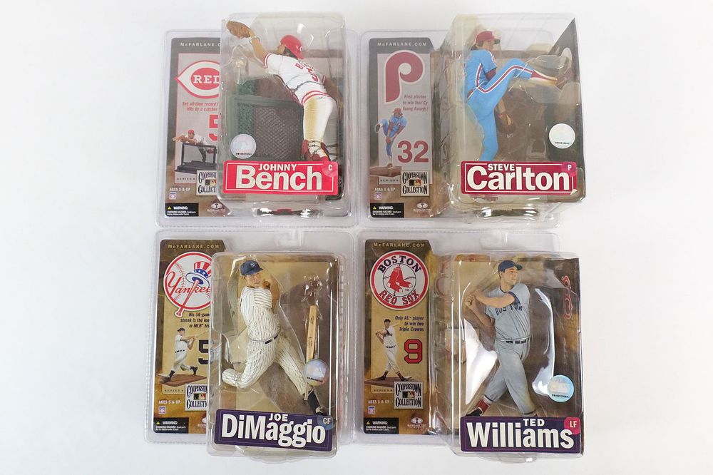 Lot 220: Lot of 4 McFarlane MLB Cooperstown Series 4 Action Figures