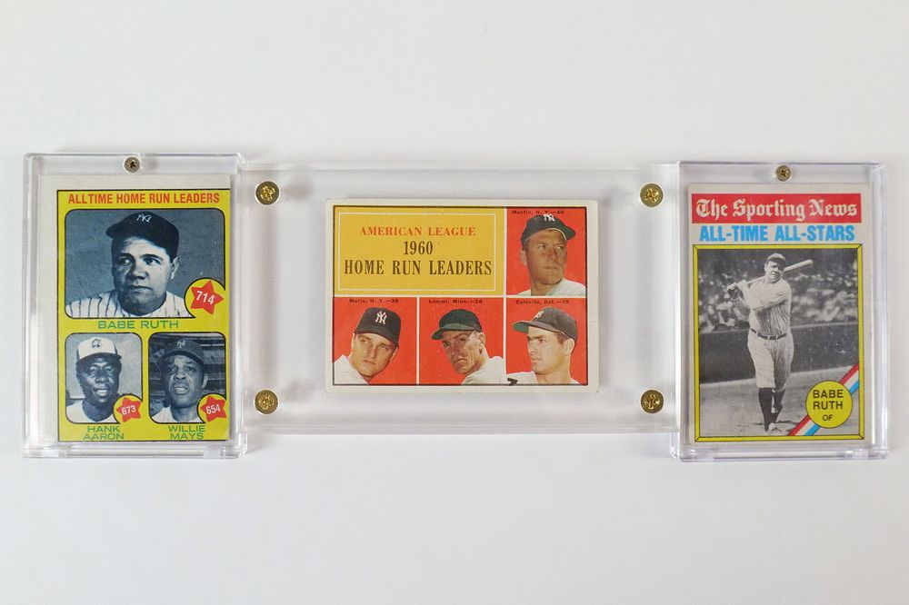 Lot 232: Lot of 3 Vintage Baseball Cards