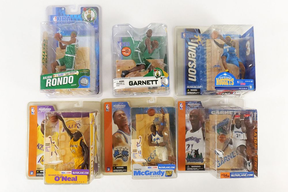 Lot 270: Lot of 6 McFarlane NBA Action Figures