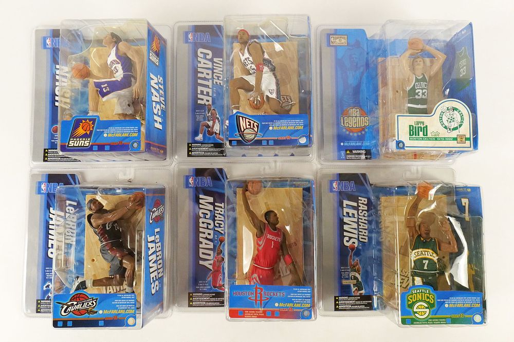 Lot 271: Lot of 6 McFarlane NBA Action Figures