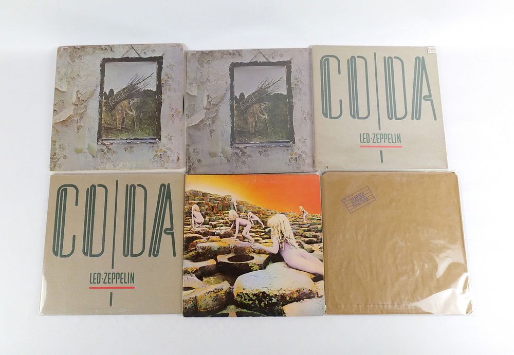Lot 277: Lot of 6 Led Zeppelin Vinyl Records