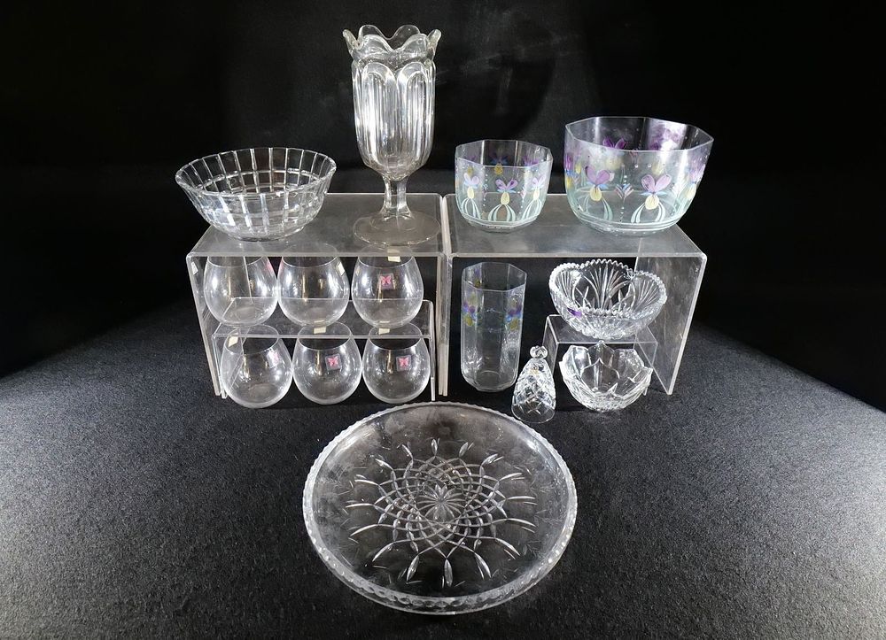 Lot 303: Group Lot of Glassware and Crystal