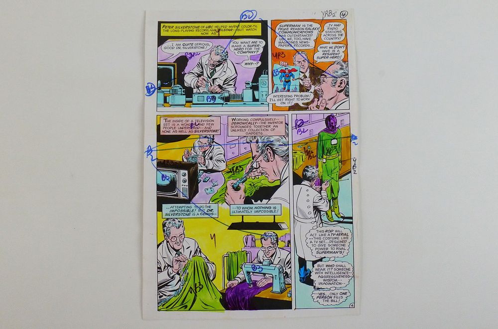Lot 258: Metropolitan Superman #458 Original Comic Art
