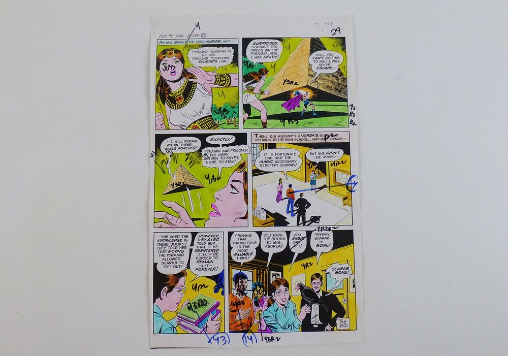 Lot 284: Isis #1 Original Comic Art