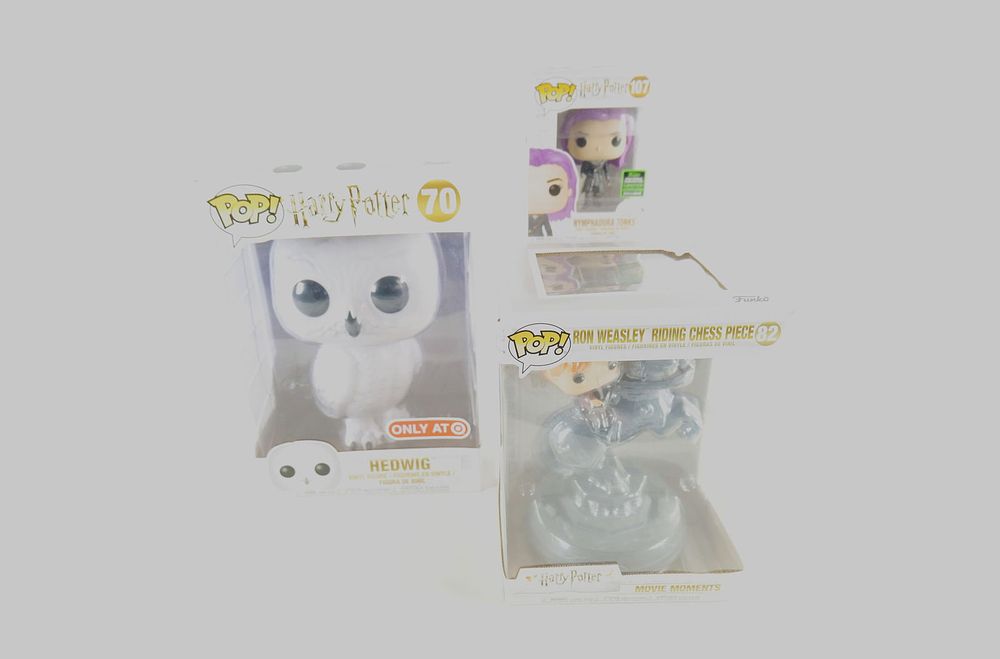 Lot 332: Lot of 3 Funko Harry Potter Pops
