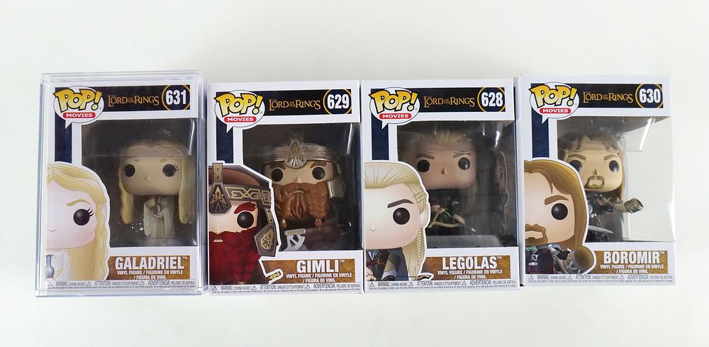 Lot 344: Lot of 4 Funko Lord of the Rings Pops
