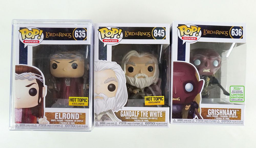 Lot 346: Lot of 3 Funko Lord of the Rings Pops