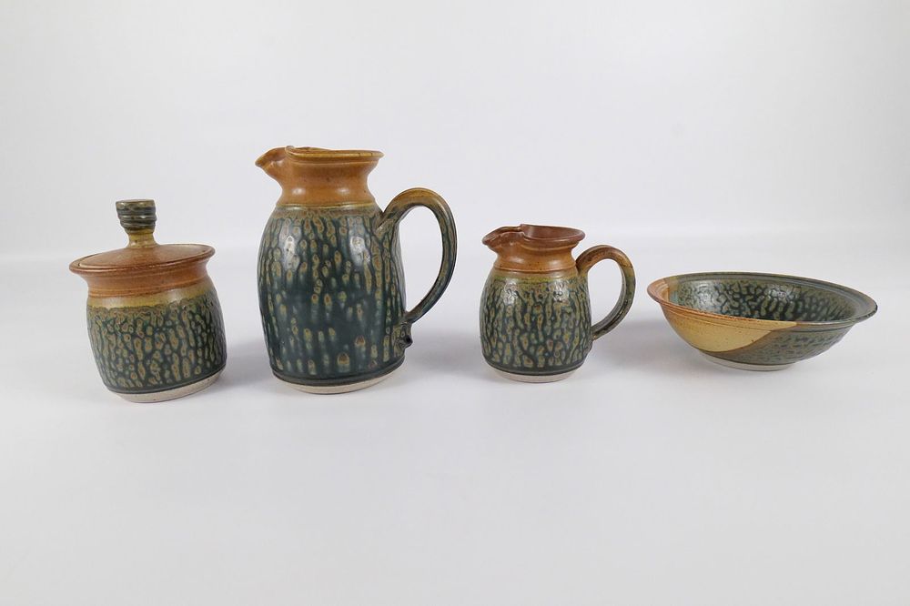 Lot 208: Lot of 4 Royce Yoder Studio Art Pottery Pieces