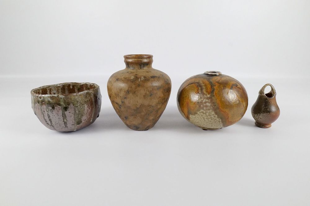 Lot 211: Lot of 4 Studio Art Pottery Pieces - 3 Signed
