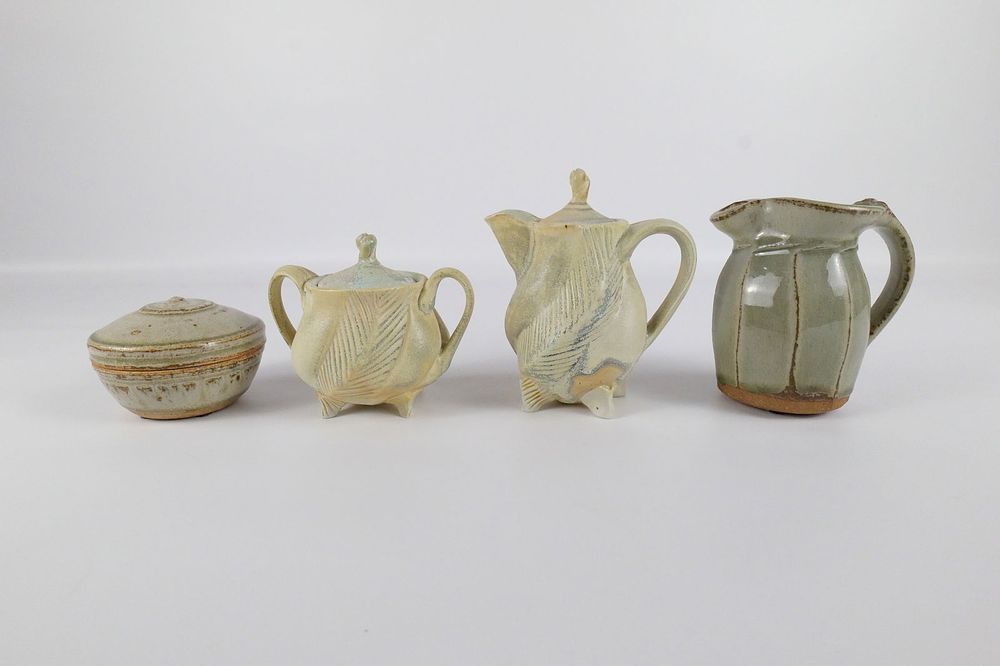 Lot 213: Lot of 4 Studio Art Pottery Pieces