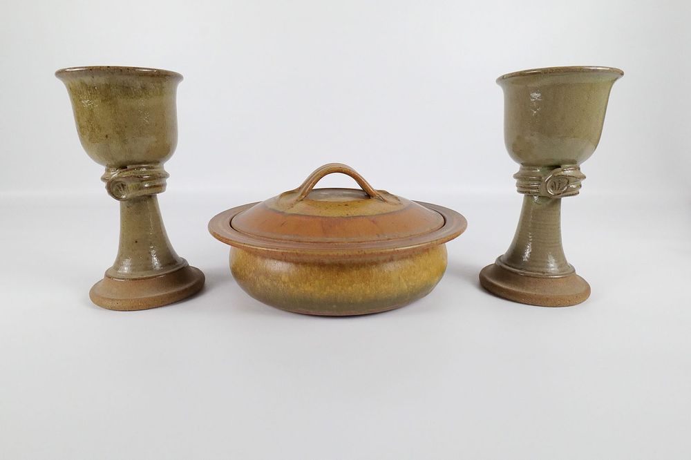 Lot 218: Lot of 3 Studio Art Pottery Pieces - One Signed