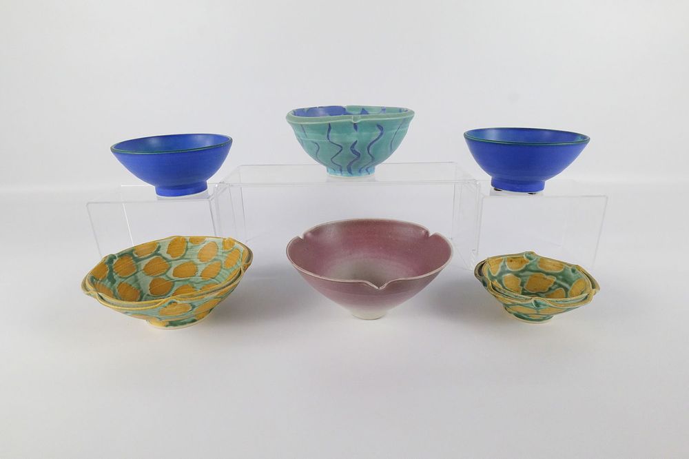 Lot 222: Lot of 6 Studio Art Pottery Bowls